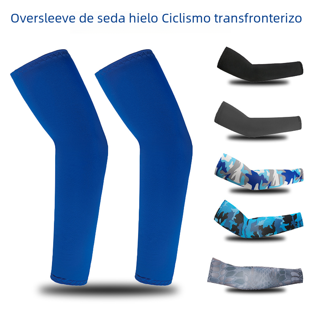 Cool Ice Silk UV Protection Arm Sleeves for Sports