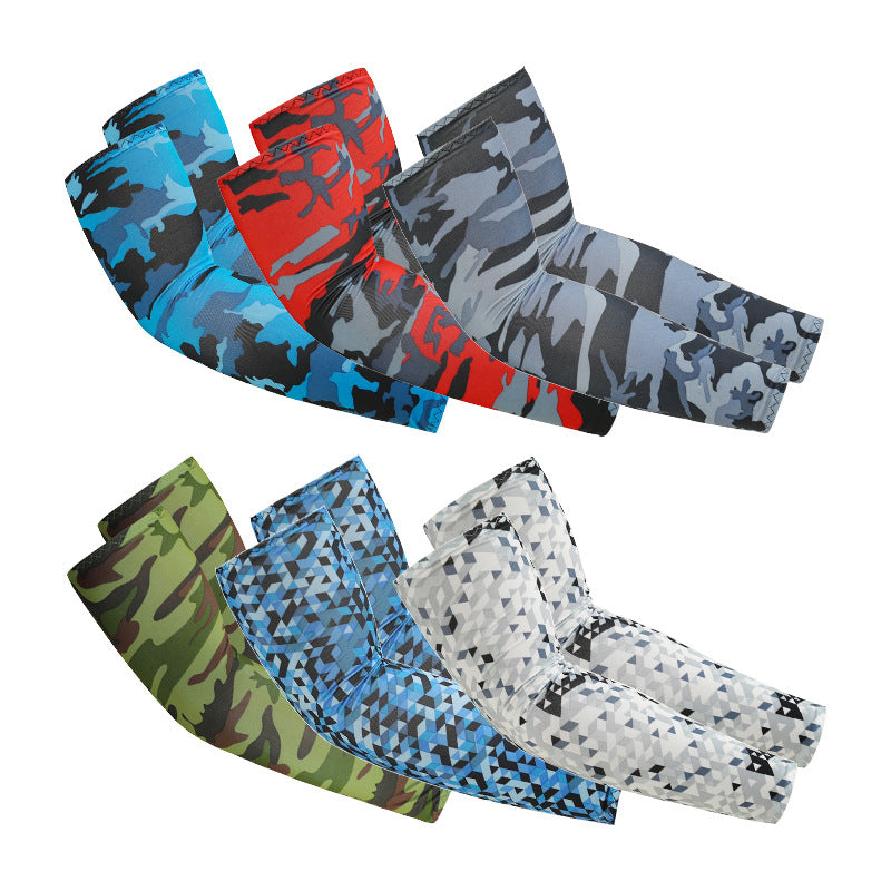 Cool Ice Silk UV Protection Arm Sleeves for Sports
